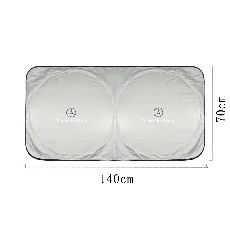 ODOQ6 Car Windshield Sun Shade Visor UV Protection Shield For Mercedes Benz AMG Smart W168 W205 W206 W169 W242 W246 W247 W202 W203W204