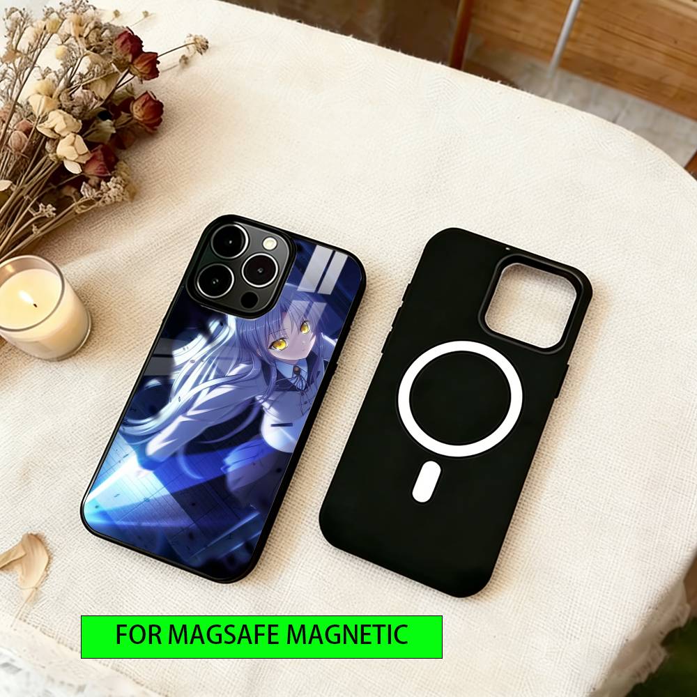 

Чехол для телефона Angel Beats для iPhone 17, 16, 15, 14, 13, 12, 11 Plus, Pro, магнитный, для беспроводной зарядки Magsafe iPhone17ProMax
