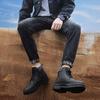 Men Waterproof Martin Boots Winter Plus Velvet Warm Boots Fashion High-top Shoes