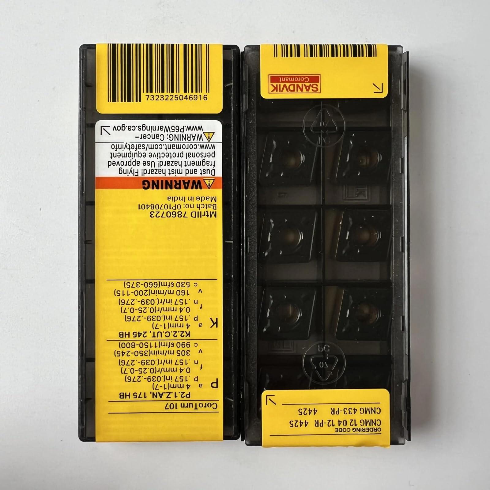 

Original Sandvik / CNMG120412-PR 4425 /CARBIDE CNC blade too 10 Pcs