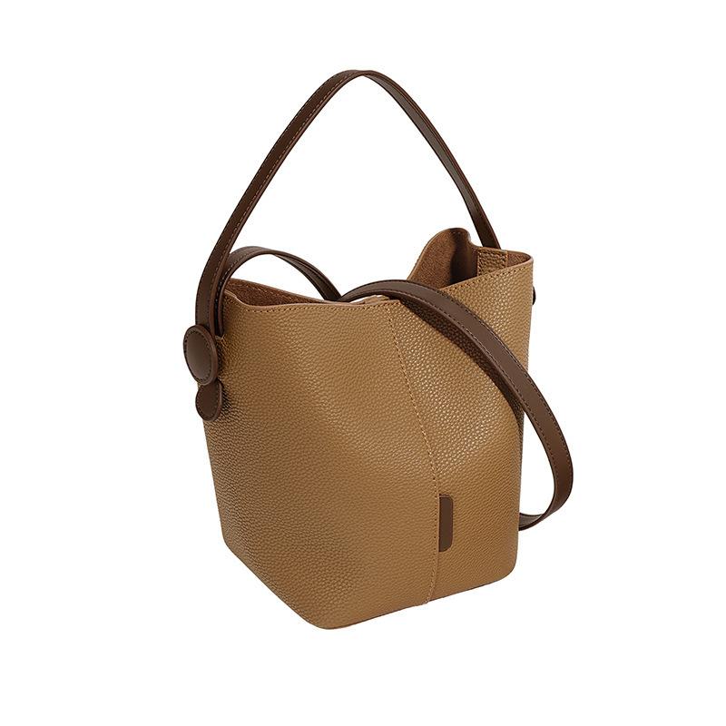 Bag women's 2025 new high-end foreign style summer bucket bag oblique span niche super fire vegetable basket portable women's bag