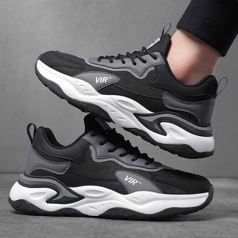 Fashion Round Tip Spring-autumn White Sport Shoes Man Vulcanize Men's Sapatenis Men's Sports Shoes Sneakers Casuall Ternis