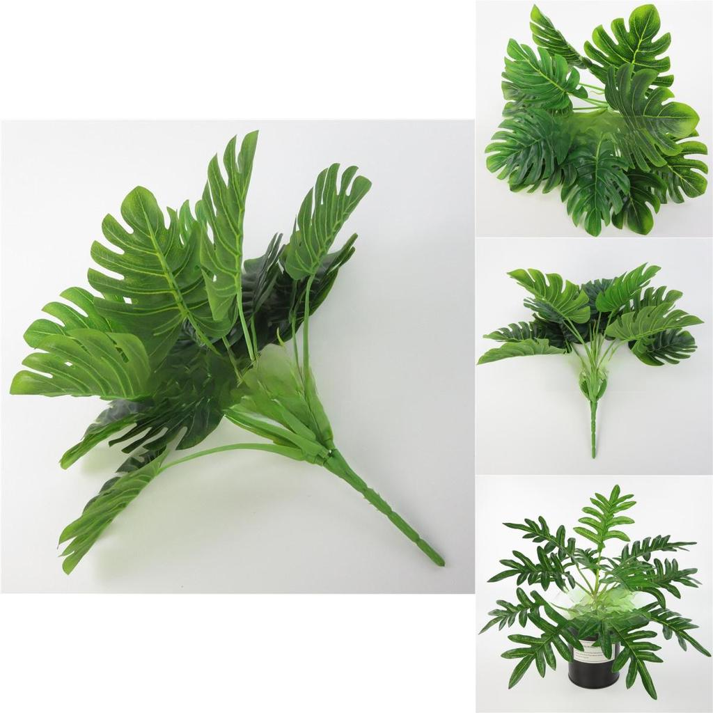 Faux Plant Wall Panel With Plastic Monstera Deliciosa Liebm For Office And Home Decor