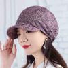Embroidery Women Baseball Cap Breathable Turban Beanies Hat Flower Beanie Cap  Autumn Summer