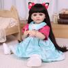 Bambola Reborn Realistica da 55 cm, Bambola Ragazza Full Silicone Vinile, da Bagno, Bambole per Neonati, Compagni di Gioco per Bambini, Decorazioni di Natale Halloween, Regali