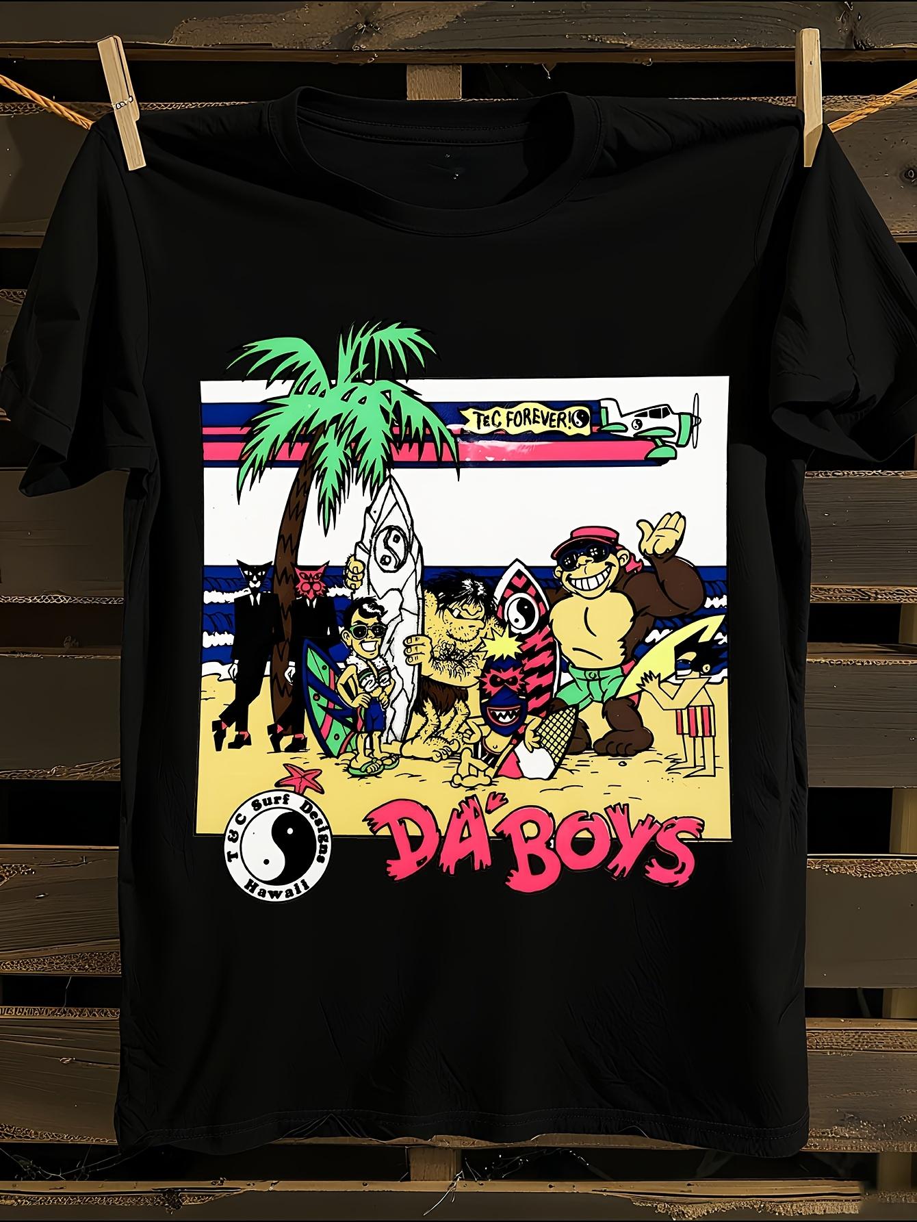Hawaiian Surf Graphic Tshirt M