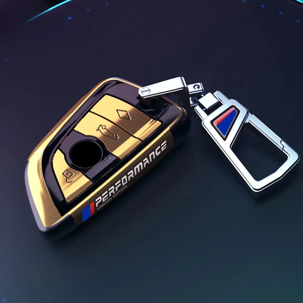 PC Plating Car Remote Key Case Cover Shell Fob for BMW X1 X3 X4 X5 X6 F15 F16 G30 G20 3 5 7 Series G01 G02 G05 G11 G32 F48 F39