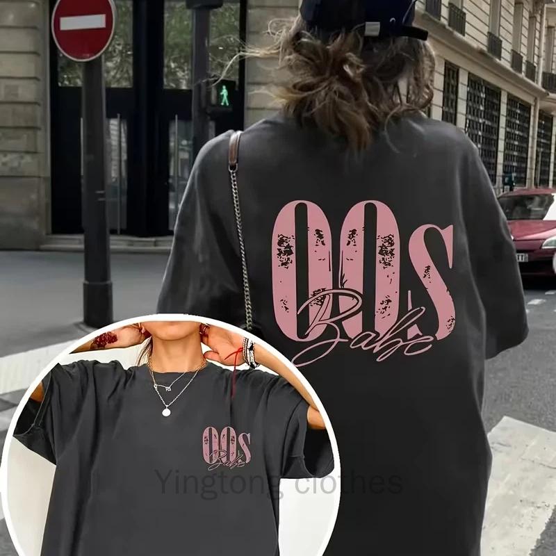 Y2k GYM Terapi Streetwear T-shirt Gåva Avslappnad T-shirt Retro Vintage T-shirt Dam Herr Bomull Överdimensionerad Lös Sommar