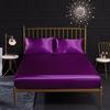 Luxury Satin Silk Bedding Set - Soft Flat Sheets & Pillowcases - King Size Bed Cover