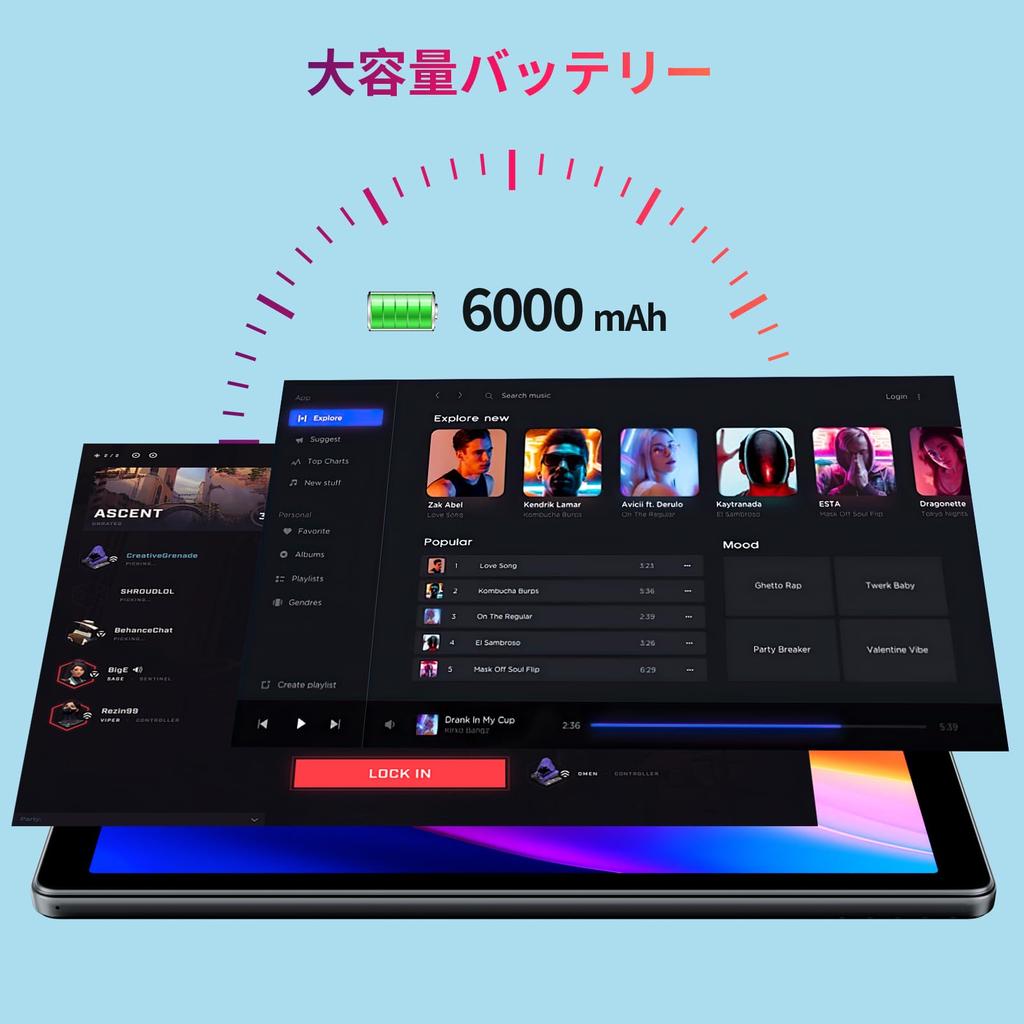 NEWISION Tablet CPU 8GB RAM 32GB up to 1TB expandable GMS certified 6000mAh charging Dual speakers Gray 10-inch (Android 15) 5-core /