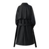 Spring Men's Casual Sports Versatile Loose Mid Length Double Breasted Windbreaker Jacket
