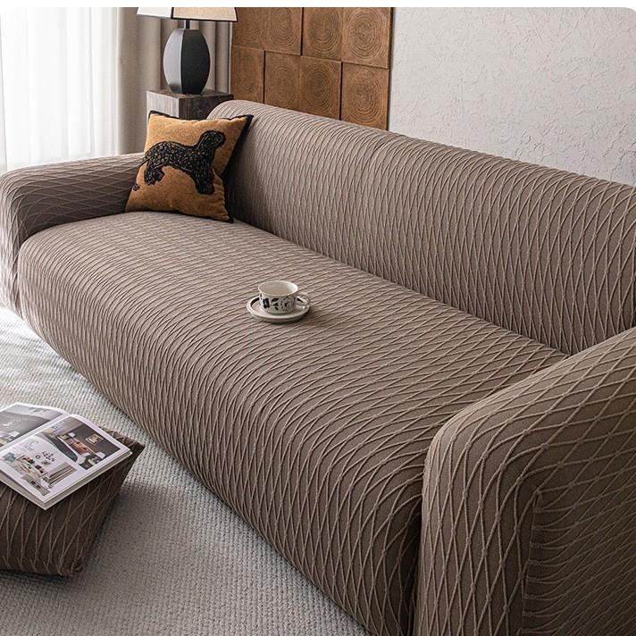 New Sofa Cover All in One Anti Slip Sofa Protective Cover  Four Season Elastic Jacquard Velvet Dust Cover