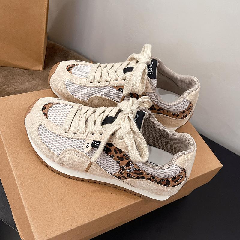 Korean version of fashionable versatile soft-soled breathable casual sports shoes for women's summer 2025 new splicing cotton Forrest Gump shoes