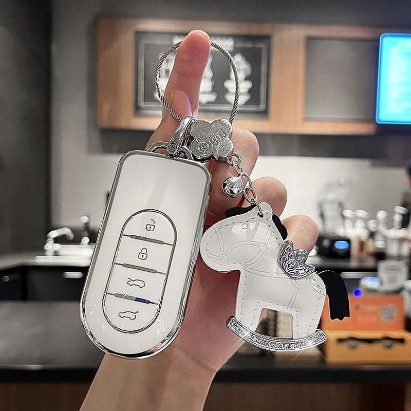 Tpu Key Case For Smart #5 Elf 5 Brabus Pro Premium   Remote Keychain Cover Shell Housing Holder Fob Bag Car Accessories
