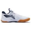 New LiNing Thunder Series Cushioned Slip Resistant Abrasion Resistant Breathable Low Top Badminton Shoes Unisex White Black AYAS018-5