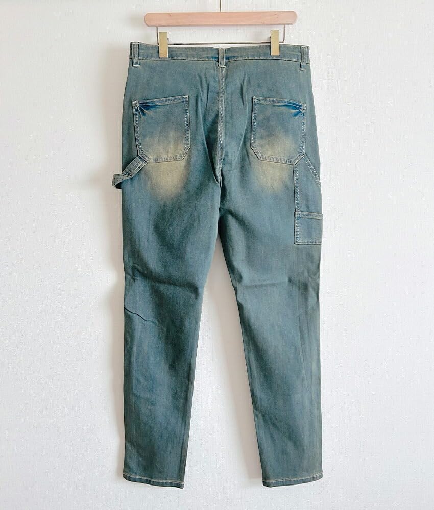 BEATJIVE Used Sarouel Painter Vintage Skinny Work Winter Used 9213-2030 (Size 4, Indigo) Pants, Pants, Denim, Finish, Stretch, Pants, Spring, Summer,