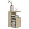 VidaXL Side Table Sonoma Oak 36x30x56 Cm Chipboard