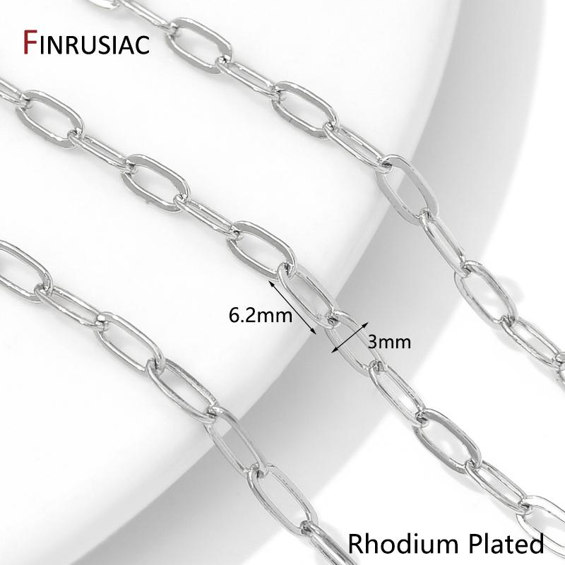 

14K Gold Plated Brass Paperclip Link Chain Oval Link Cable Bulk Chain For DIY Jewelry Making Findings Handmade Crafts Components 1 meter