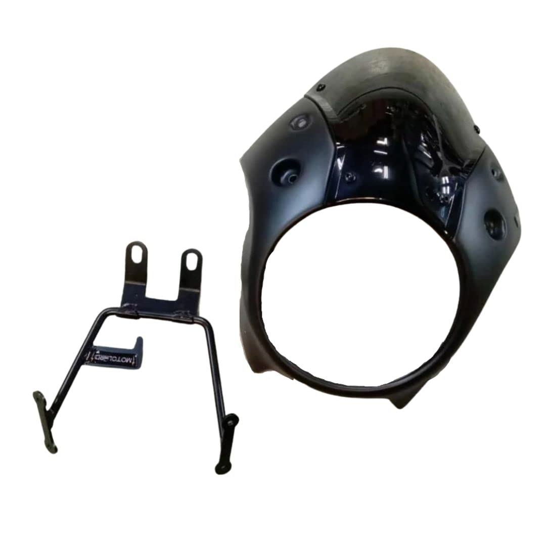 

MotolordD Honda Rebel Headlight Cover Cowl Black Headlight Cover for Rebel 300 500 250/500 (2021-present) [LED Model] Meter-Mounted V2-2 &