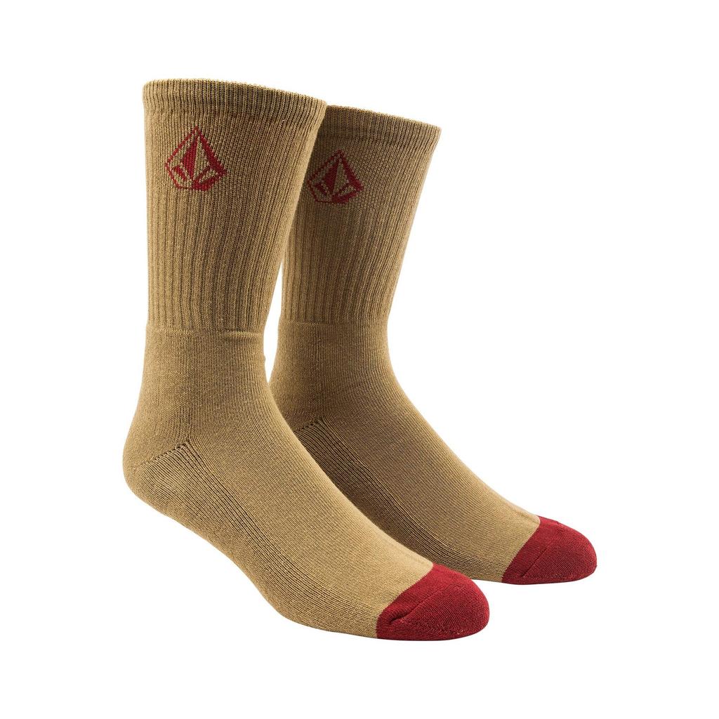 Volcom Full Stone Crew 31 Socks, Length, No. (DKA Khaki)