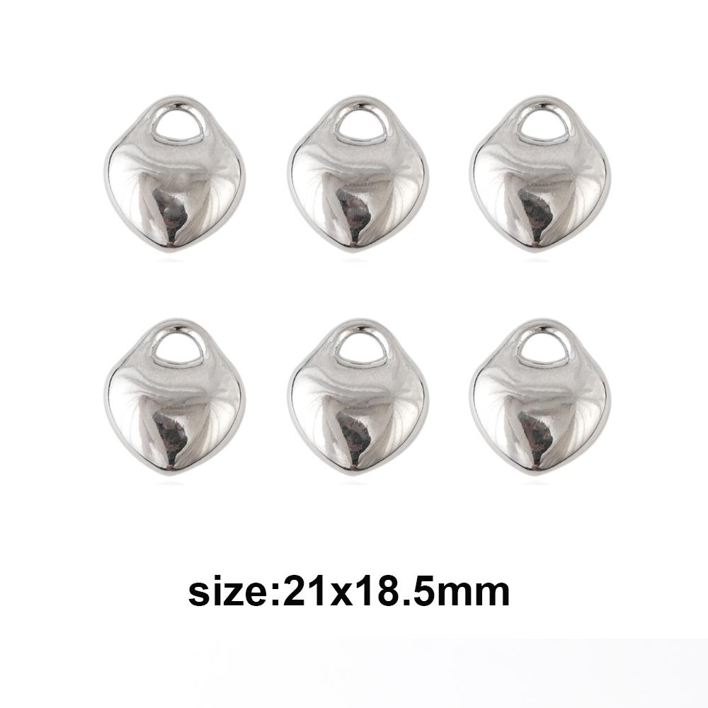 20pcs Heart Cute CCB Loose Beads For Necklace Pendant Heart Star Charms For Jewelry Making Supplies DIY Necklace Spacer Beads