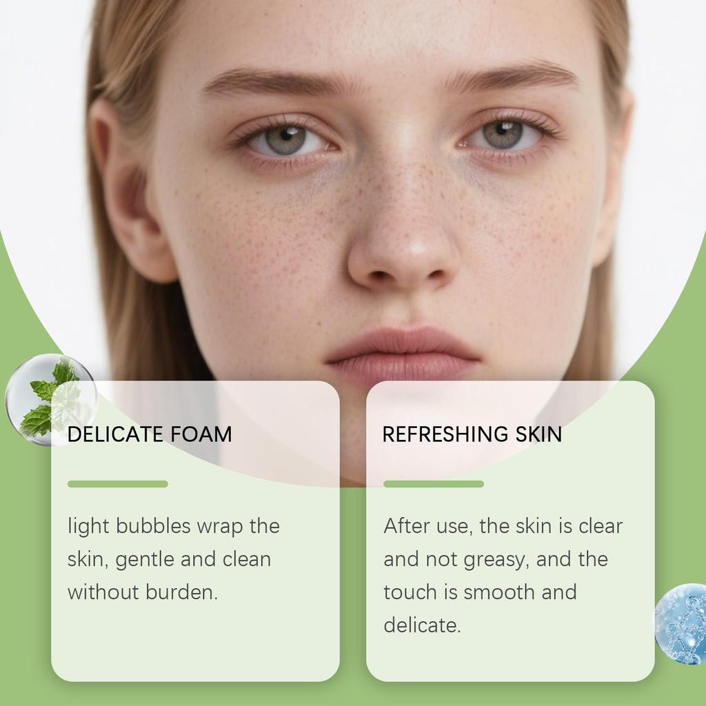 Basil Bubble Cleansing Mask Reduce Blackheads Purify Skin Oil Control Gentle Exfoliate Remove Pores Dirt Moisturizes Mud Mask