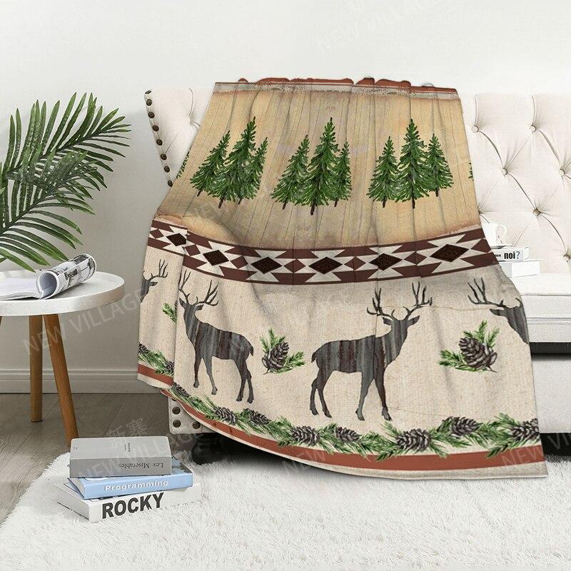 Bohemian-Stil digital bedruckte Polyester Schlafzimmer Samt Flanell Decke Vlies weiche Sofadecken für Betten