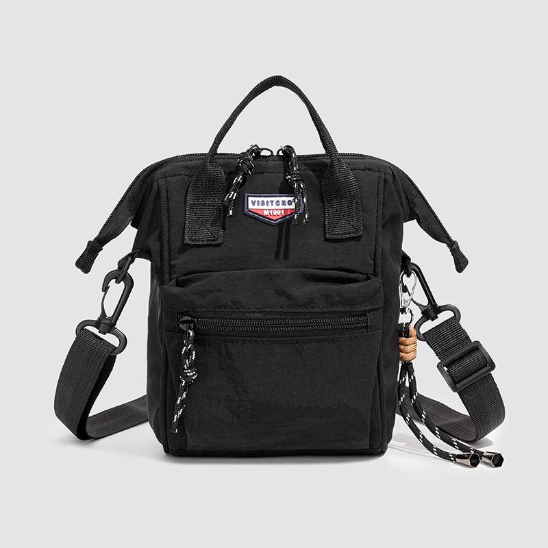 

2025 Mini Backpack Multifunctional Crossbody Bag Versatile College Student Small School Bag Women s Commuter Bag Women s Travel Backpack чорний