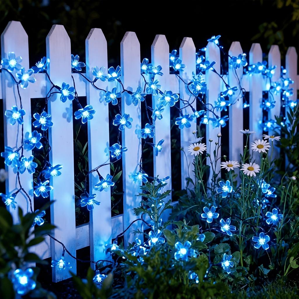 

1pc Solar-Powered Outdoor Cherry Blossom Decorative Light, 100/50/20 LEDs, 8 Modes, , Suitable for Easter, St. Patrick s Day, Mother s Day, Parties 5M/16FT/20LED синий