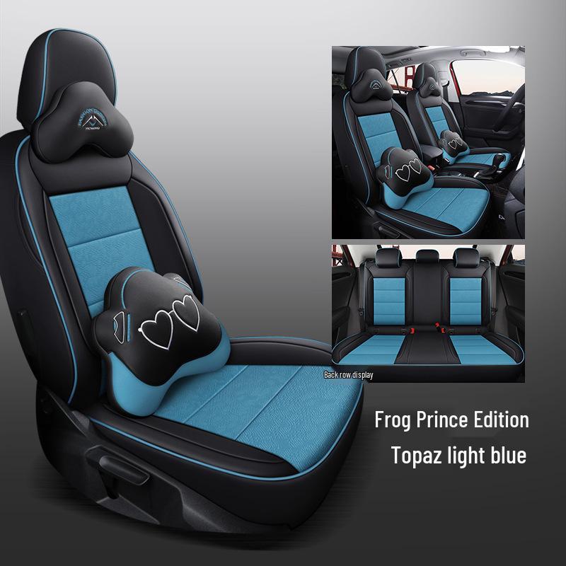 CLY Custom Leather Seat Covers for Volkswagen T-ROC: All-Season Sport Cushion Pads