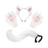 Headband Tail Gloves Set Animal Long for Birthday