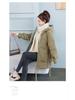 Women's Mid-Length Korean Style Down Cotton Jacket - Loose, Thick, Winter Coat