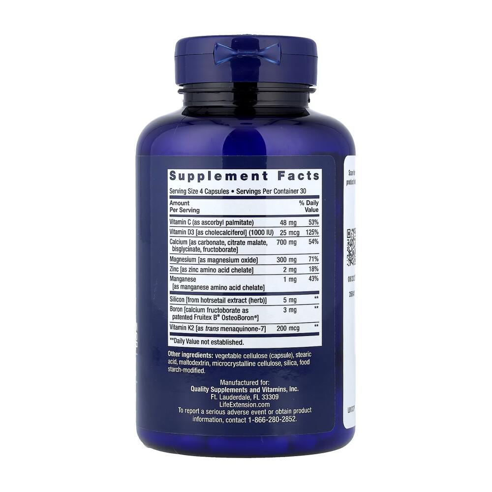 Life Extension Bone Restore s vitamínem K2, 120 kapslí (2 balení)