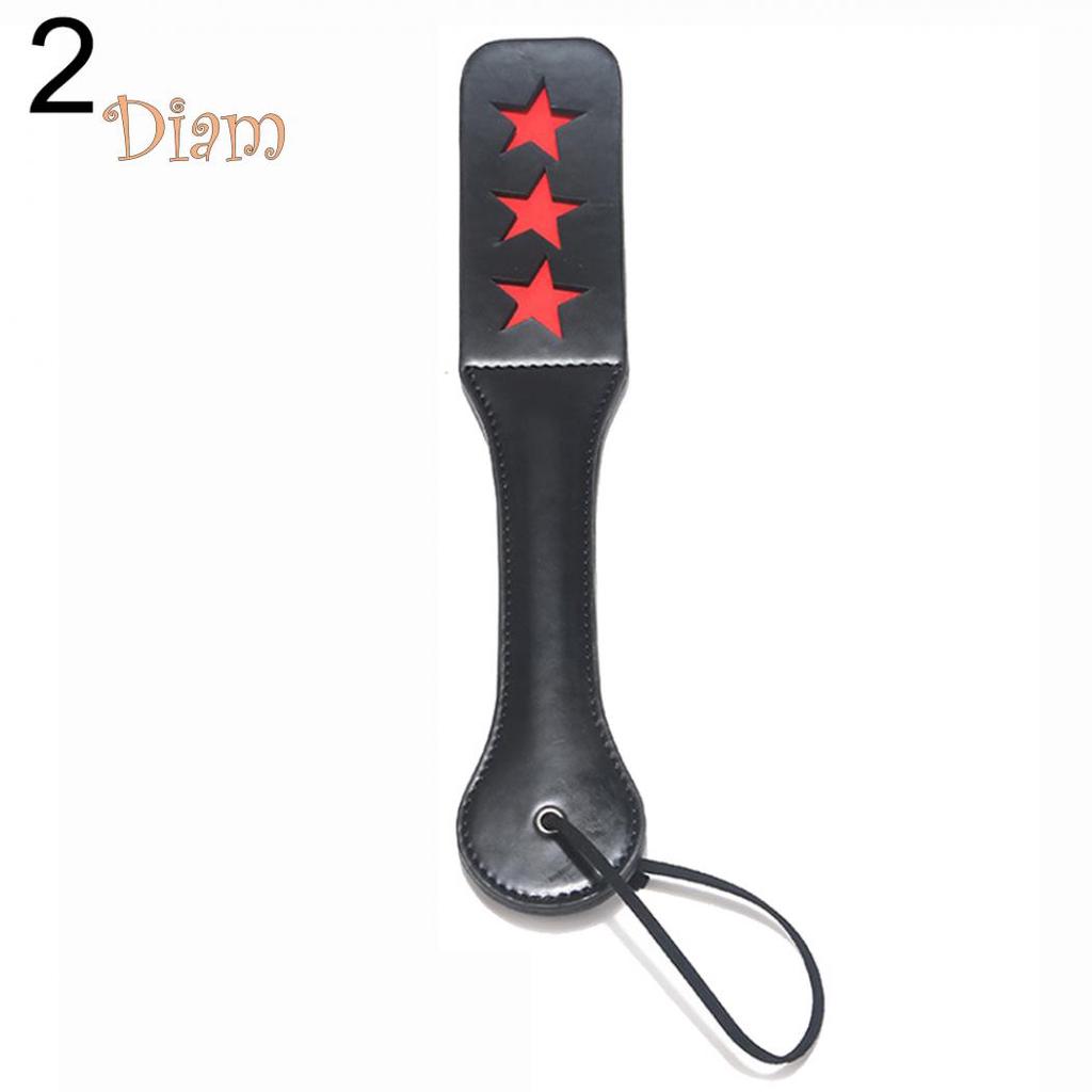 Lollipops Sex Double-deck Slave Paddle Butt Whip Faux Leather Spanking Flogger Bondage