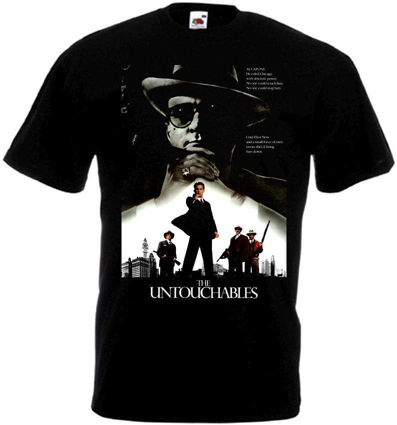THE UNTOUCHABLES Movie Poster T-shirt Black all sizes S