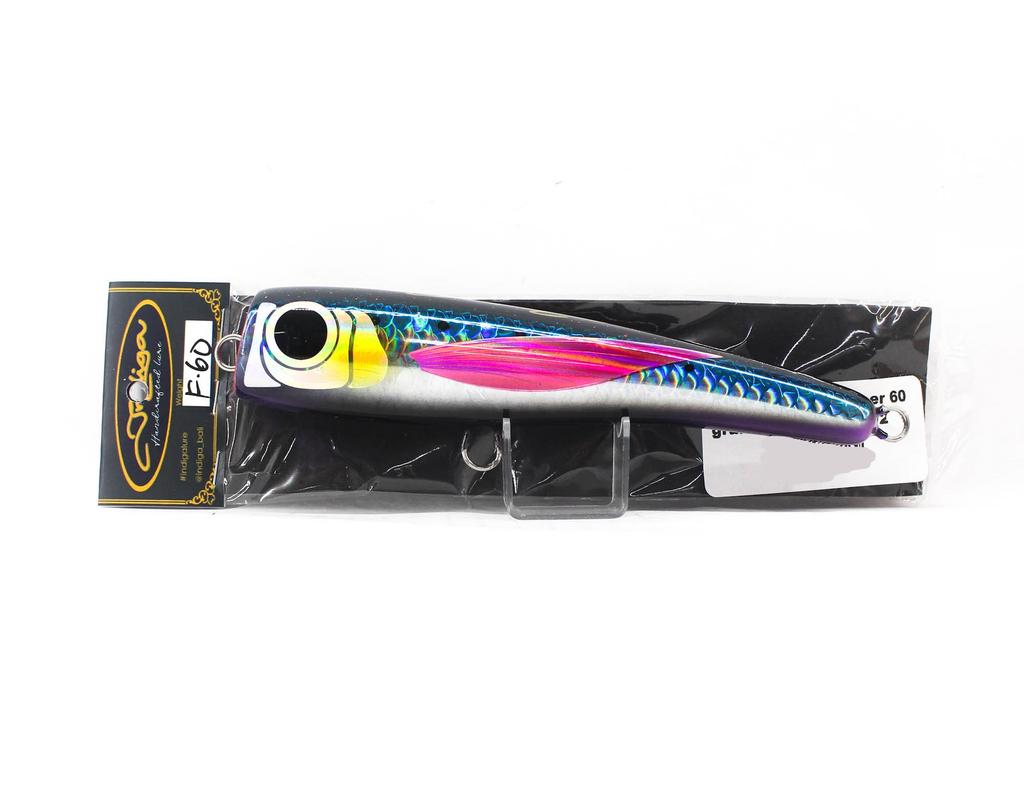 Indiga Diving Popper 60 grams Black Rainbow (2122)
