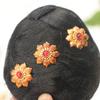 Hollow Out Thai Hair Stick Flower Gold Hair Fork Vintage Dai Style Hairpin  The Songkran Festival
