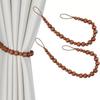 2Pcs Handmade Bead Curtain Buckles Farmhouse Style Curtain Tie Backs  Home Decor