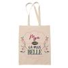 Tote Bag - PLANETEE - Mya the Most Beautiful - Jute - Printed In France - Sturdy Handles