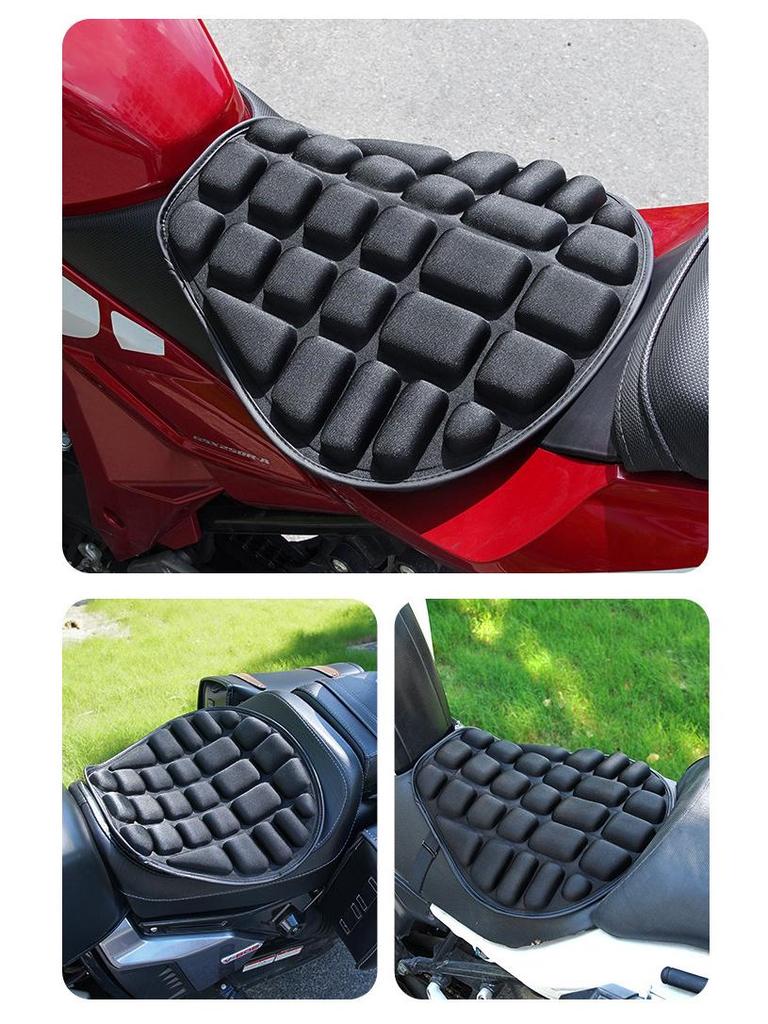 Universal Waterproof Heat Insulation Motorcycle Seat Cushion with Shock Absorption & Sunscreen