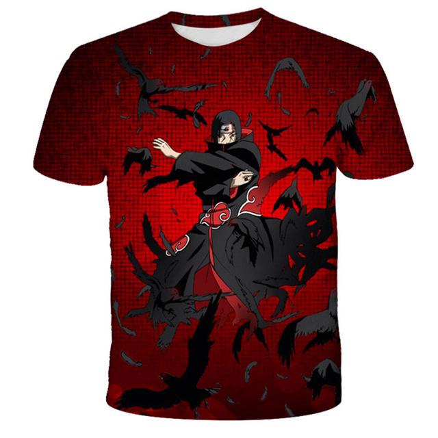 Pojkar Flickor Naruto T-shirts Tecknad T-shirts Barn T-shirts Toppar Kortärmade Sakura Kläder för sommar Barn Japan Anime T-shirts
