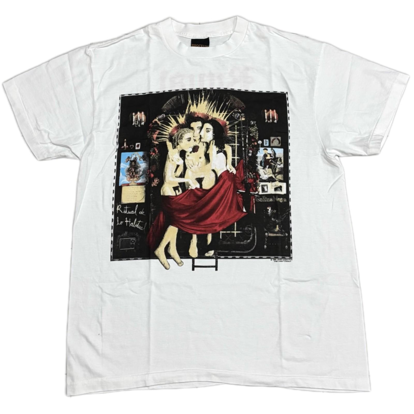 Vintage Jane s Addiction 1991 Ritual De Lo Habitual RARE White XL Shirt REPRINT S