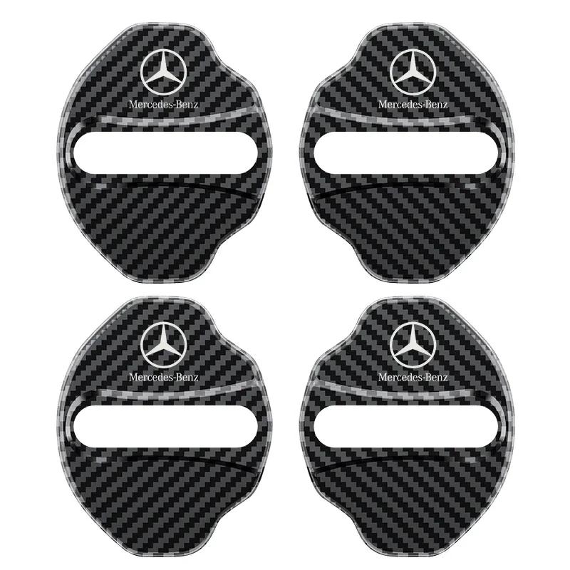 AAVF1 For Mercedes Benz GLB 2019-2023 Car Door Shock Absorber Door Lock Protector Auto Door Lock Latches Cover Accessories