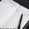 Black Leather A4 Notebook Journal with 16k Leather Cover - A5/B5 Notepad for Business, Office, or Meetings