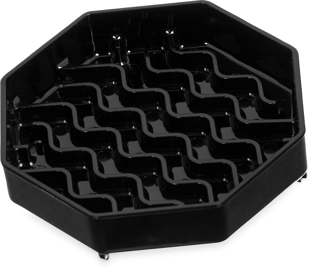 Carlisle Drip Tray, Octagonal, 4-inch, Black, 11030(03)
