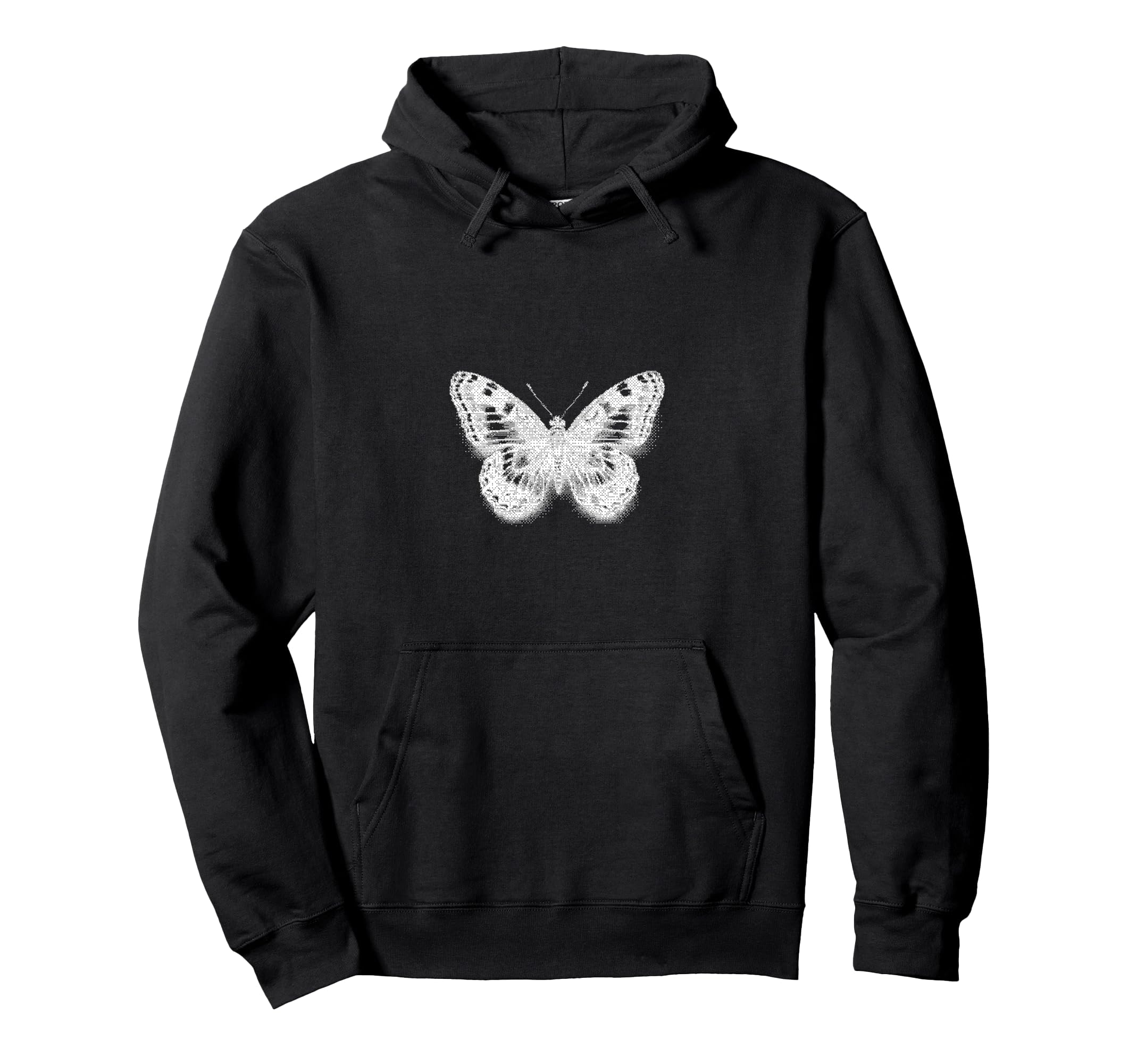 

Grunge Butterfly Dark Alto Gothic Street Aesthetic Hoodie чёрный