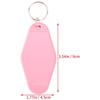 A84E-24 Pcs Vintage Motel Keychain DIY Blank Hotel Keychains Heat Transfer Blank Keychains Bulk Sublimation