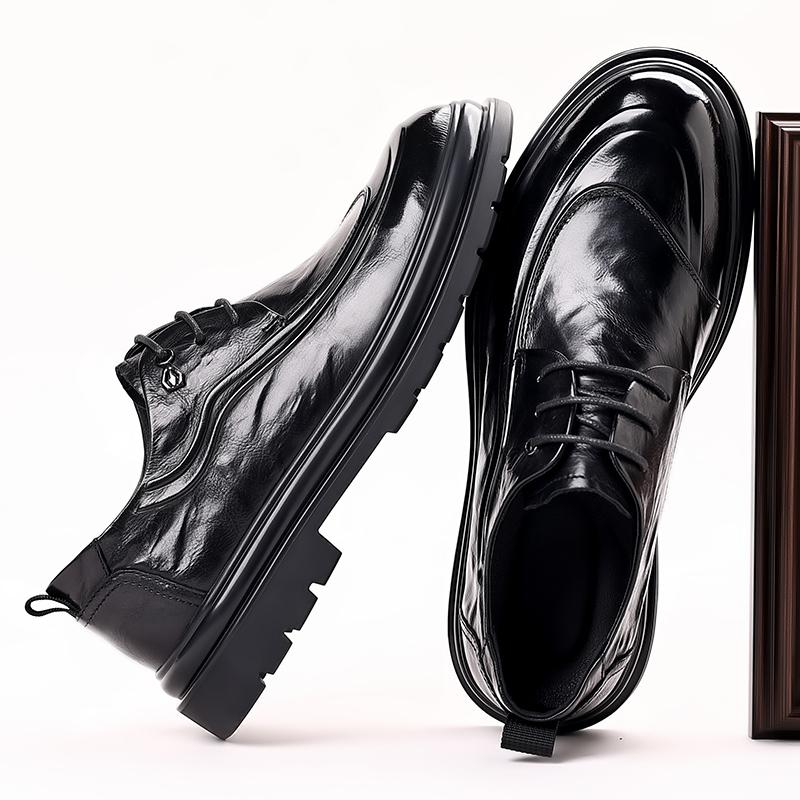 Fashion Leather Shoes For Man Genuine Leather Casual Shoes Fashion Business Oxford Shoes High Quality Designer Work Shoes
