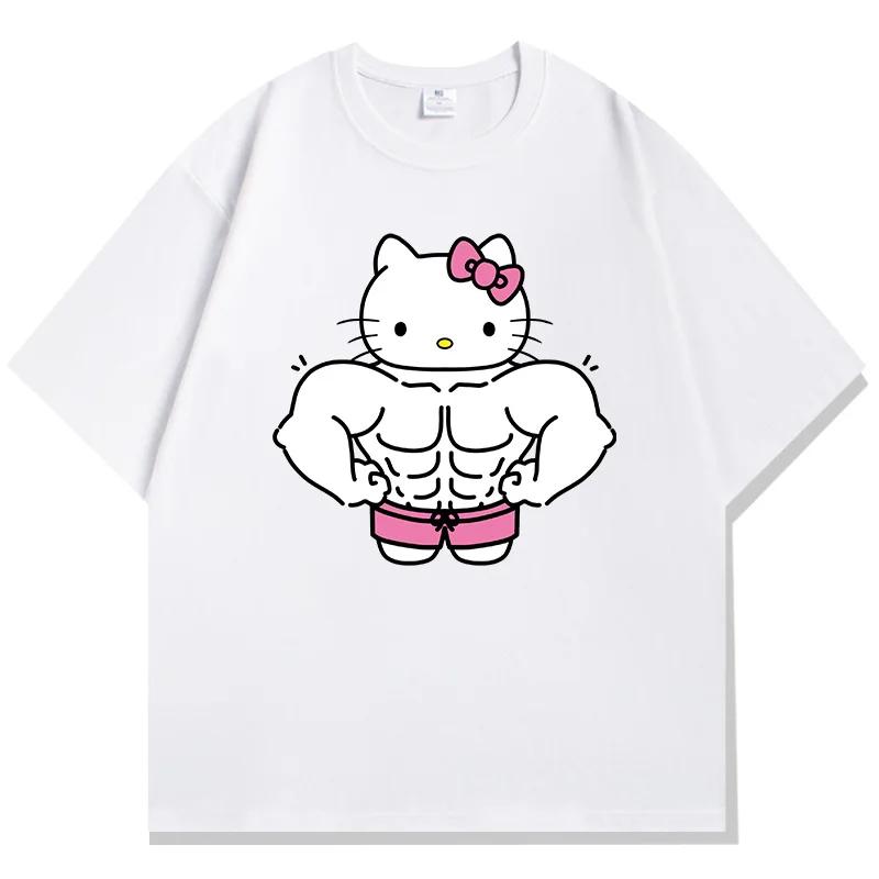 Cotton Breathable Childrens Tshirt Summer Pink Muscle Printed Parent Child Wear Unisexs and Womens Short Sleeves