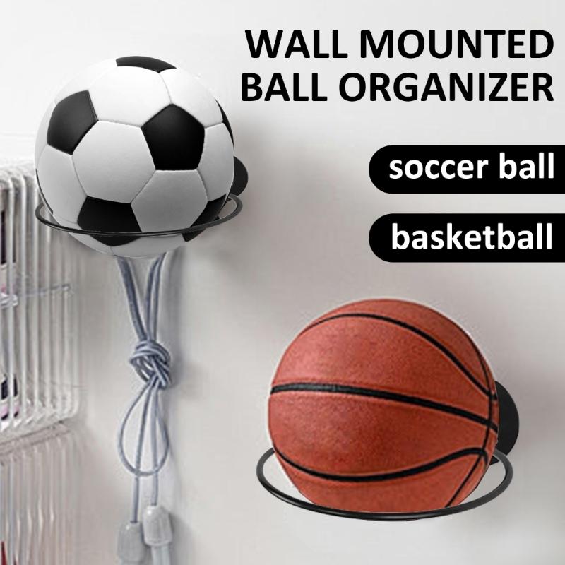 6Pcs Volleyball Wall Storage Display Football Wall Mount Ball Stand Wall Mounted